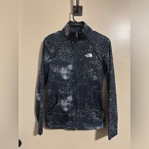 The North Face splatter space full zip jacket size xs